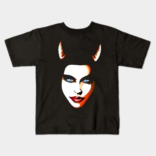 Bad Girl Evil Devil Kids T-Shirt